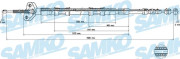 C0866B Tažné lanko, parkovací brzda SAMKO