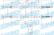 C0232B Tažné lanko, parkovací brzda SAMKO