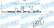 C0475B Tažné lanko, parkovací brzda SAMKO