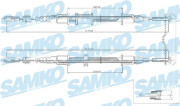 C0571B SAMKO żażné lanko parkovacej brzdy C0571B SAMKO