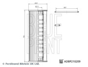 ADBP210209 BLUE PRINT olejový filter ADBP210209 BLUE PRINT