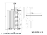 ADBP210210 BLUE PRINT olejový filter ADBP210210 BLUE PRINT