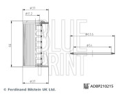 ADBP210215 BLUE PRINT hydraulický filter automatickej prevodovky ADBP210215 BLUE PRINT