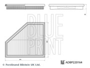ADBP220164 BLUE PRINT vzduchový filter ADBP220164 BLUE PRINT
