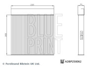 ADBP250062 BLUE PRINT filter vnútorného priestoru ADBP250062 BLUE PRINT