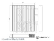 ADBP250118 BLUE PRINT filter vnútorného priestoru ADBP250118 BLUE PRINT