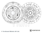 ADBP300169 Spojková sada BLUE PRINT