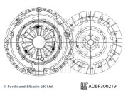 ADBP300219 BLUE PRINT spojková sada ADBP300219 BLUE PRINT