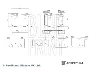 ADBP420144 Sada brzdových destiček, kotoučová brzda BLUE PRINT