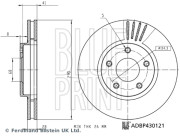 ADBP430121 BLUE PRINT brzdový kotúč ADBP430121 BLUE PRINT