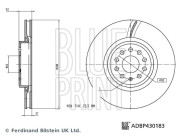 ADBP430183 Brzdový kotouč BLUE PRINT