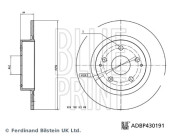 ADBP430191 Brzdový kotouč BLUE PRINT