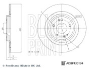 ADBP430194 Brzdový kotouč BLUE PRINT