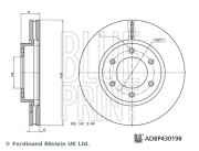 ADBP430198 Brzdový kotouč BLUE PRINT