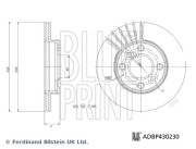 ADBP430230 BLUE PRINT brzdový kotúč ADBP430230 BLUE PRINT