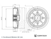 ADBP470039 BLUE PRINT brzdový bubon ADBP470039 BLUE PRINT