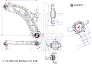 ADBP860211 Řídicí páka, zavěšení kol BLUE PRINT