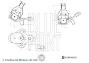 ADBP860213 Podpora-/ Kloub BLUE PRINT