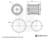 ADBP210101 Hydraulický filtr, automatická převodovka BLUE PRINT