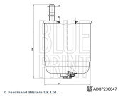 ADBP230047 Palivový filtr BLUE PRINT