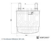 ADBP230057 Palivový filtr BLUE PRINT
