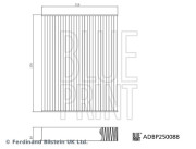 ADBP250088 Filtr, vzduch v interiéru BLUE PRINT