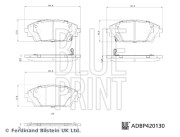 ADBP420130 Sada brzdových destiček, kotoučová brzda BLUE PRINT