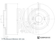 ADBP430105 Brzdový kotouč BLUE PRINT