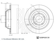 ADBP430139 Brzdový kotouč BLUE PRINT