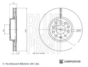 ADBP430169 BLUE PRINT brzdový kotúč ADBP430169 BLUE PRINT