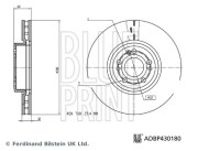 ADBP430180 BLUE PRINT brzdový kotúč ADBP430180 BLUE PRINT