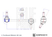 ADBP850019 BLUE PRINT tyč/vzpera stabilizátora ADBP850019 BLUE PRINT