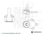 ADBP860052 BLUE PRINT zvislý/nosný čap ADBP860052 BLUE PRINT