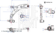 ADBP860196 BLUE PRINT rameno zavesenia kolies ADBP860196 BLUE PRINT