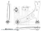 ADBP860201 Řídicí páka, zavěšení kol BLUE PRINT