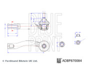 ADBP870084 BLUE PRINT hlava/čap spojovacej tyče riadenia ADBP870084 BLUE PRINT