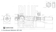 ADBP870088 Axiální kloub, příčné táhlo řízení BLUE PRINT