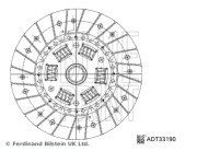 ADT33190 Spojková lamela BLUE PRINT