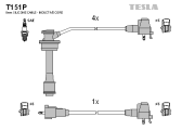 T151P Sada kabelů pro zapalování TESLA