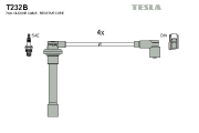 T232B Sada kabelů pro zapalování TESLA