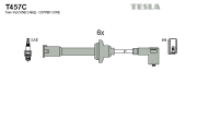 T457C Sada kabelů pro zapalování TESLA