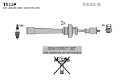 T533P Sada kabelů pro zapalování TESLA