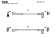 T323B Sada kabelů pro zapalování TESLA