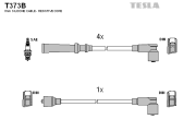 T373B Sada kabelů pro zapalování TESLA