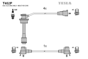 T402P TESLA sada zapaľovacích káblov T402P TESLA