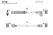 T431B TESLA sada zapaľovacích káblov T431B TESLA