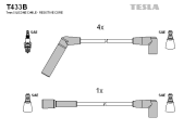 T433B TESLA sada zapaľovacích káblov T433B TESLA