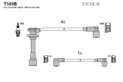 T509B Sada kabelů pro zapalování TESLA