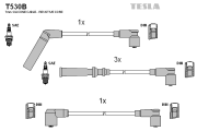 T530B TESLA sada zapaľovacích káblov T530B TESLA