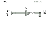 T595C Sada kabelů pro zapalování TESLA